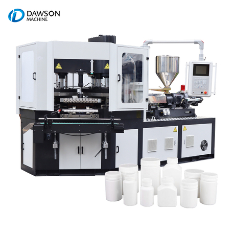 High speed Square cosmetic bottle machines small injection blow molding machine