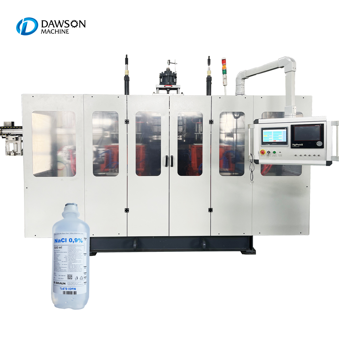 Automatic Double Station Double Head Extrusion Blow Molding Machines For hanging bottle pp