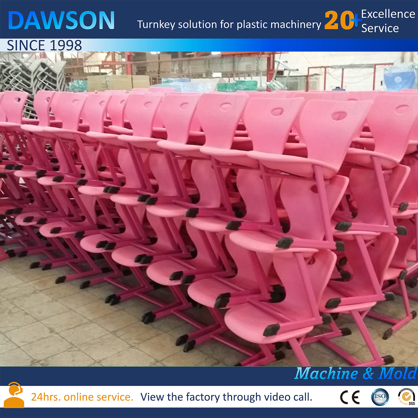 Large Extrusion Blow Molding Machine for Stadium Plastic Chair Making Automatic with Parison Controller