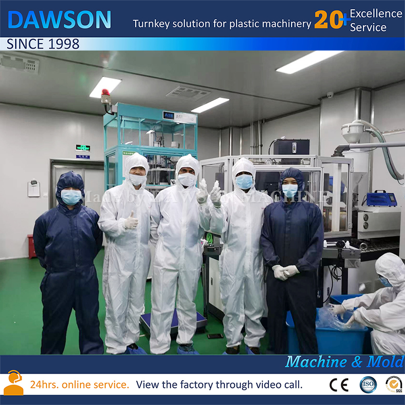 Fully Automatic Opaque White Vaseline Jars Injection Blow Molding Making Machines Injection Blow Moulding System