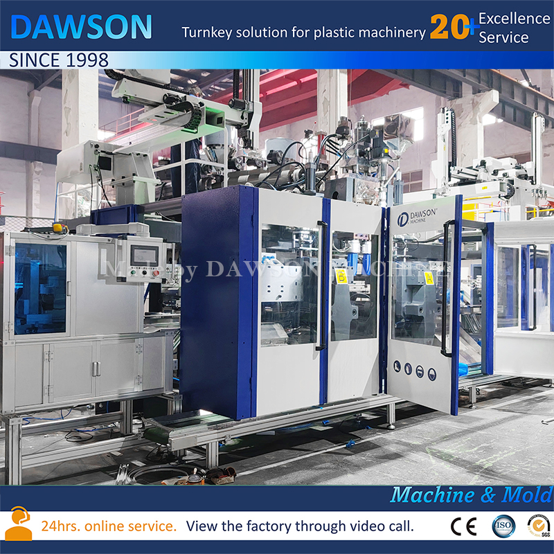 DSB90II Double Station Double Die Head Extrusion Blow Molding Machine for 5L HDPE Jerry Cans