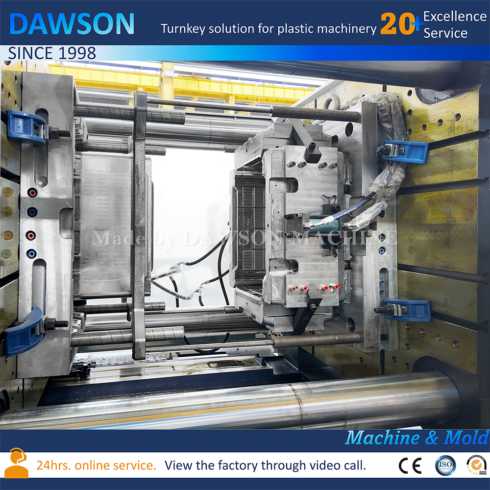 Automatic Plastic Vegetable Fruit Crate Basket Injection Molding Moulding Making Machine