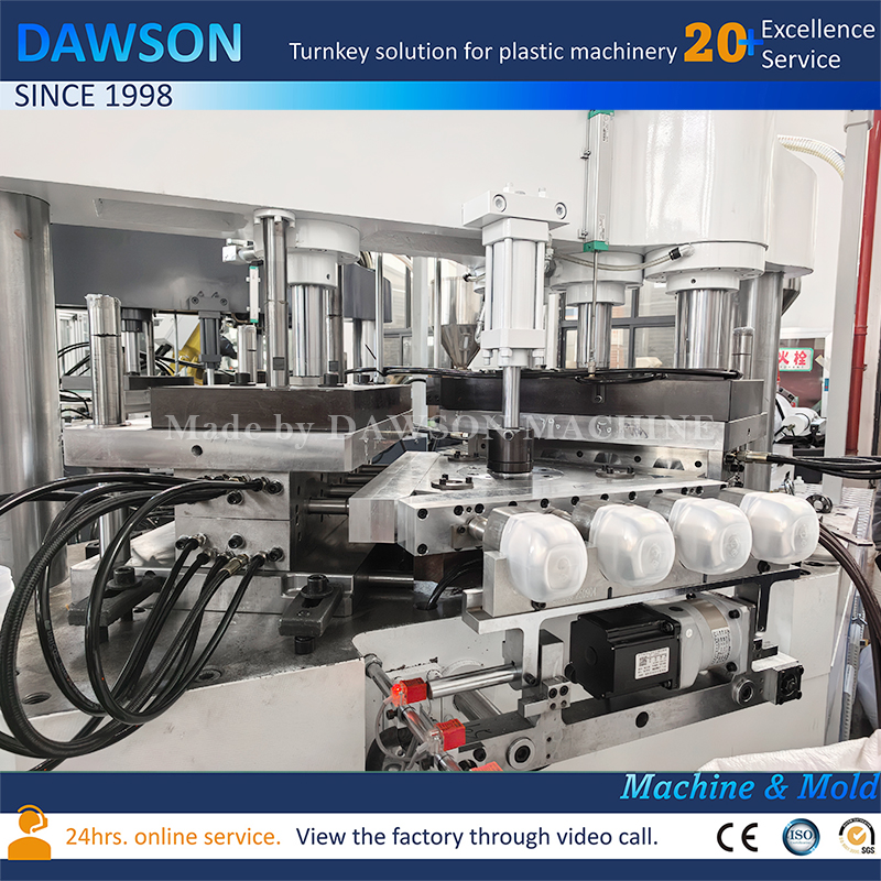 Durable HDPE/PP Petroleum Jelly Jars FDA Grade Injection Blow Molding Machine 