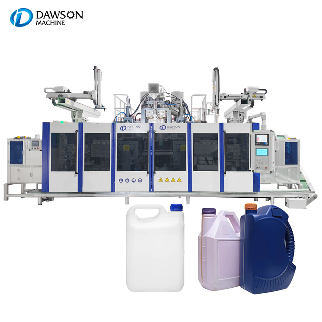 Triple Screw 5L HDPE Plastic Bottle Blowing Machine Extrusion Blow Molding Machines with Double Station and Double Die Head