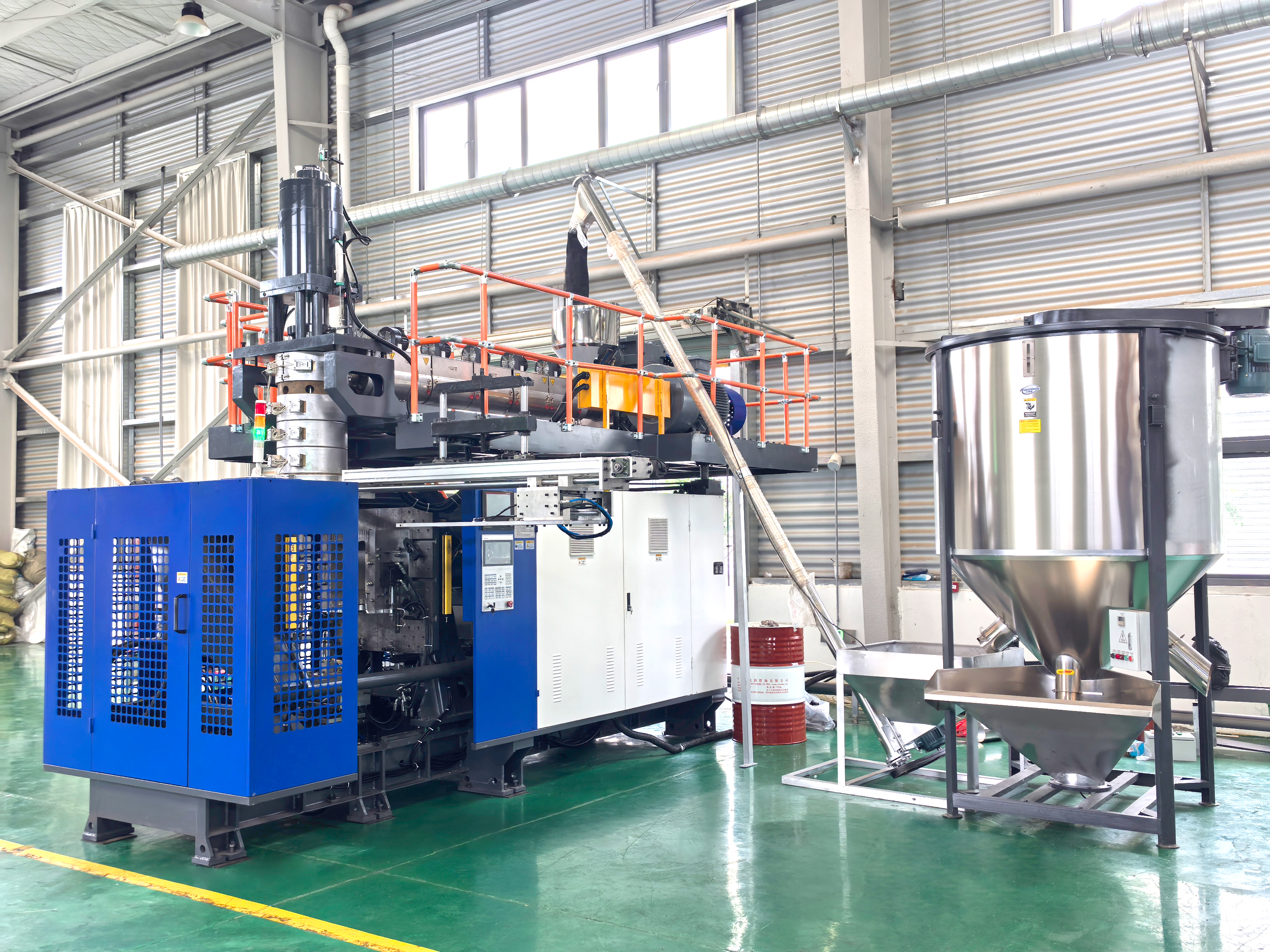 High-Quality 50L Chemical Barrels Produced by Our Accumulation Extrusion Blow Molding Machine