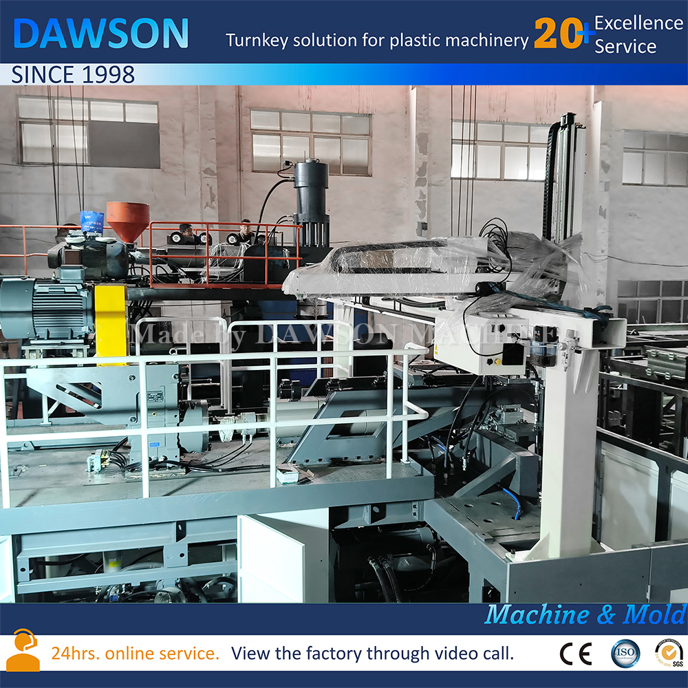 300ml 500ml Plastic Bottle Making Machine Double Station 4 Die Head Blow Molding Machine