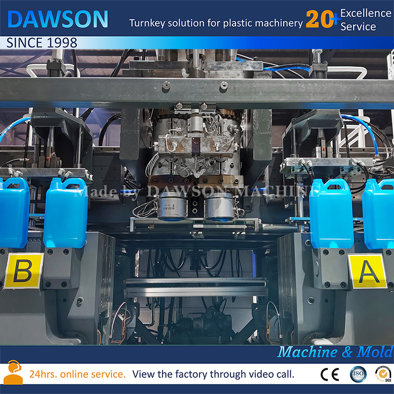 Professional Double Die Head 5L HDPE Jerry Can Machine 5L HDPE Jerry Can Production Machine with Triple Screw Extrusion Technology