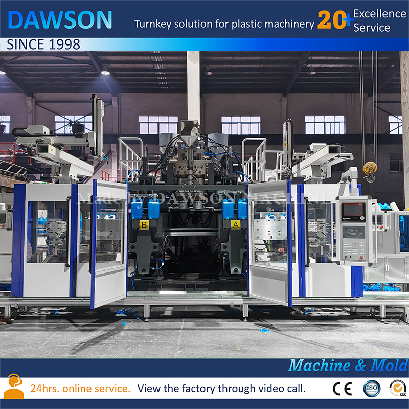 Professional Double Die Head 5L HDPE Jerry Can Machine 5L HDPE Jerry Can Production Machine with Triple Screw Extrusion Technology