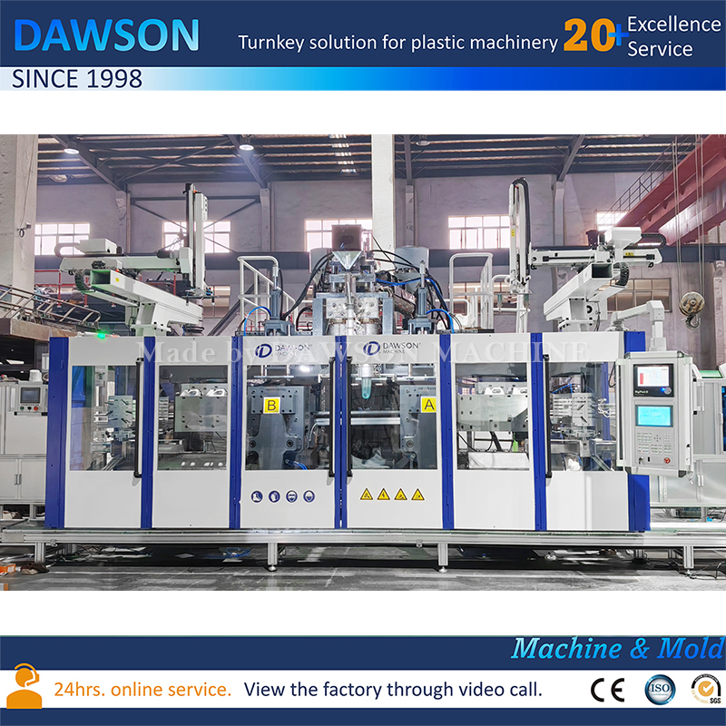 DSB90II Double Station Double Die Head Extrusion Blow Molding Machine for 5L HDPE Jerry Cans
