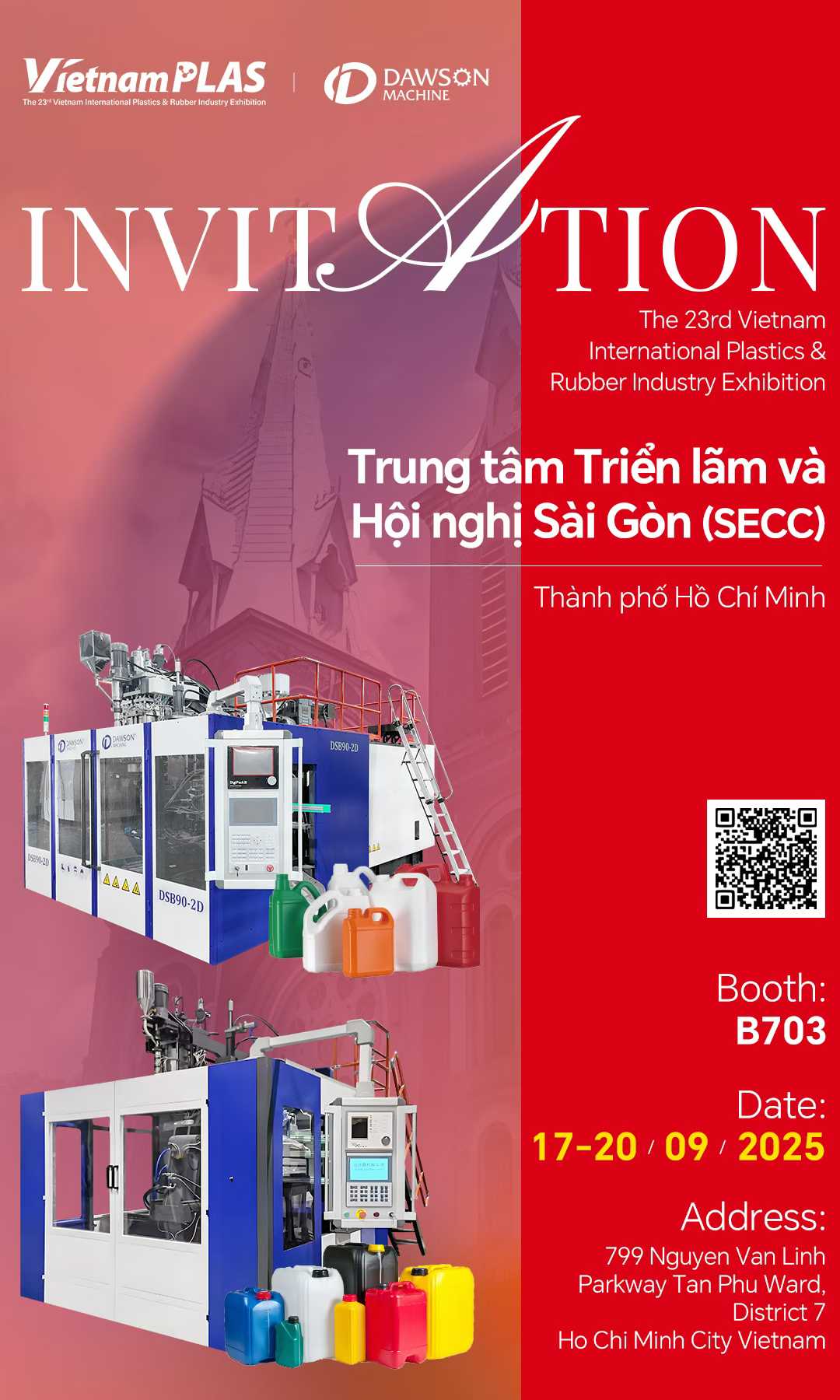 Dawson Makes a Grand Appearance at the 2025 Vietnam International Plastics and Rubber Industry Exhibition (VietnamPLAS), Inviting You to Explore New Opportunities in the Southeast Asian Market