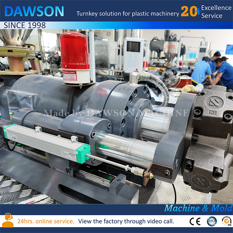 High Speed PLC Control PET Plastic Jar Making Machines Various Sizes Vaseline Jars Injection Blow Moulding Machine