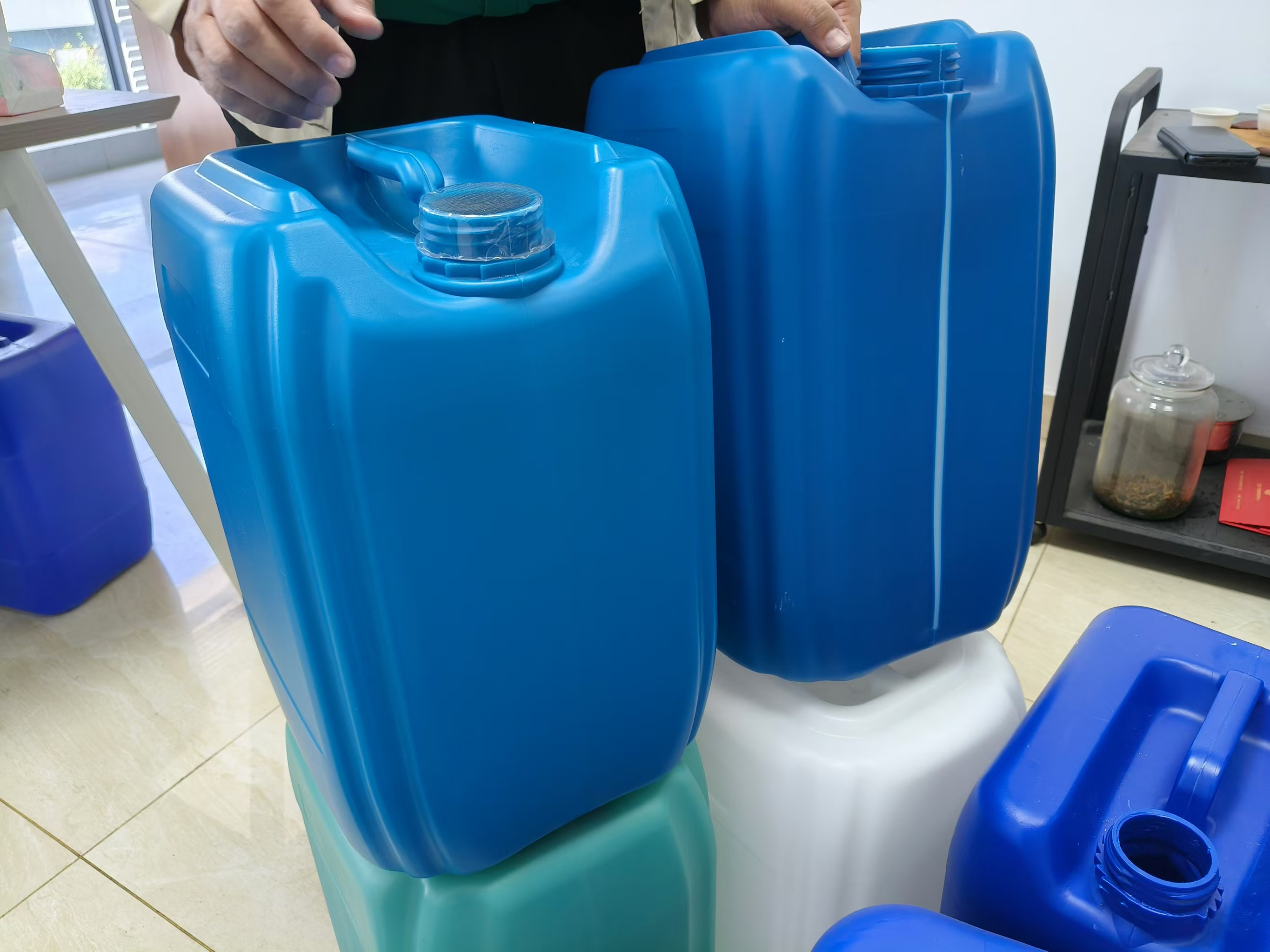 customer take jerry cans