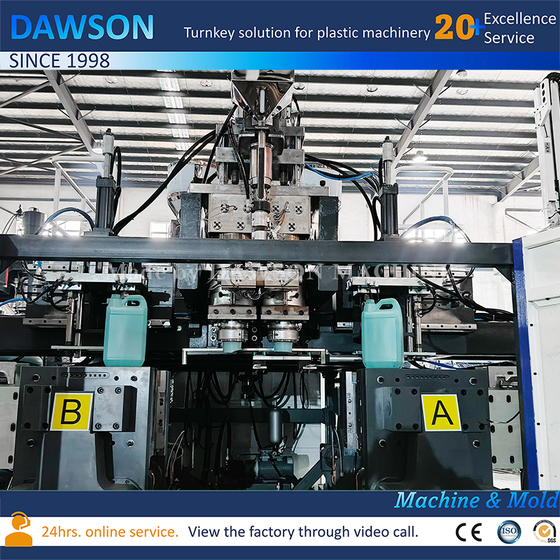 CE Certified DSB90II Double Station Blow Molding Machine Jerry Can Making Machine for 5L HDPE Chemical Bottles