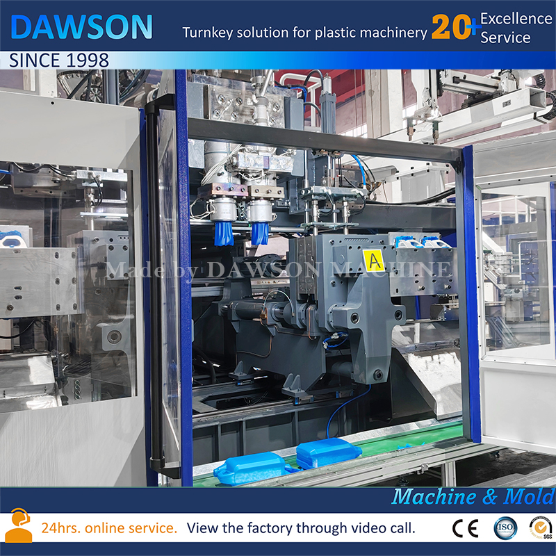 Automatic DSB90II Double Station Blow Molding Machine with Triple Screw for 5L Containers