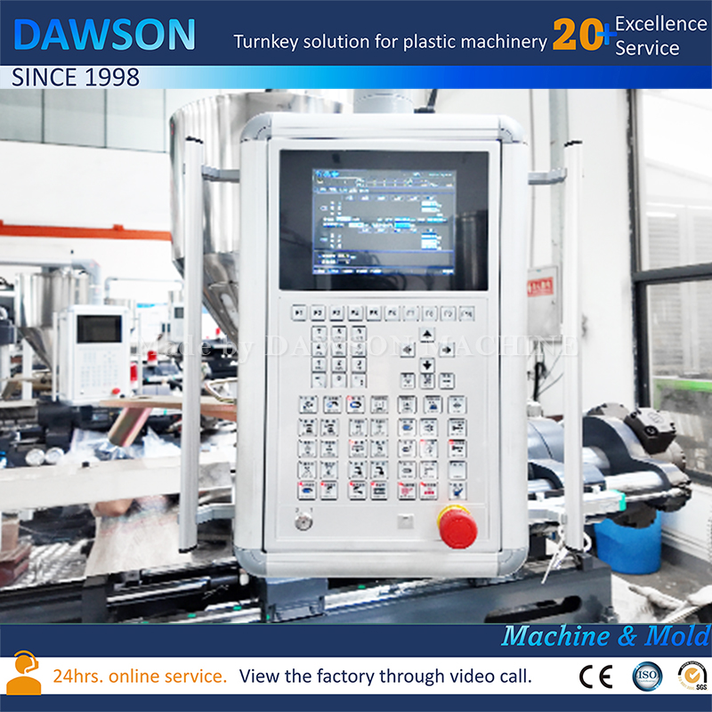 High Speed PLC Control PET Plastic Jar Making Machines Various Sizes Vaseline Jars Injection Blow Moulding Machine