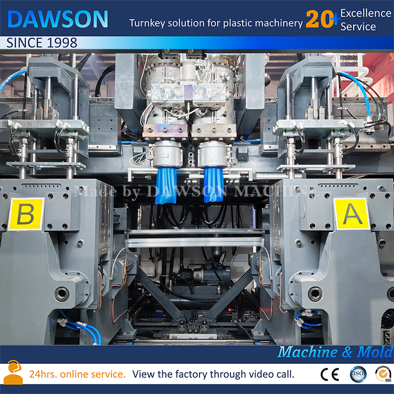Automatic DSB90II Double Station Blow Molding Machine with Triple Screw for 5L Containers