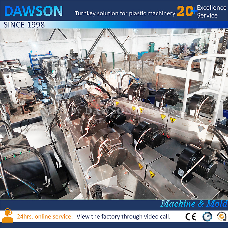 DSB90II Double Station Double Die Head Extrusion Blow Molding Machine for 5L HDPE Jerry Cans