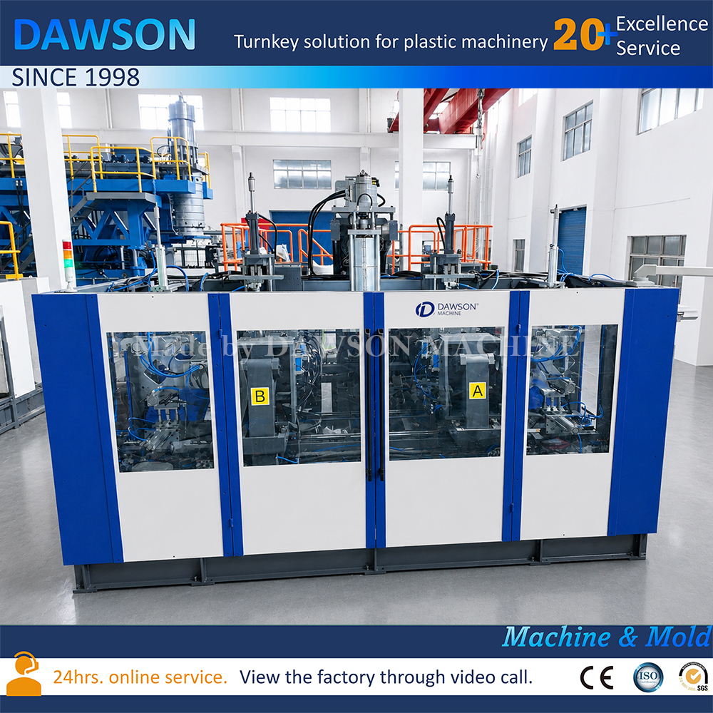 High Output Automatic 30L HDPE Blow Molding Machine Jerry Can Blow Moulding Machines for Plastic Storage Drum Manufacturing