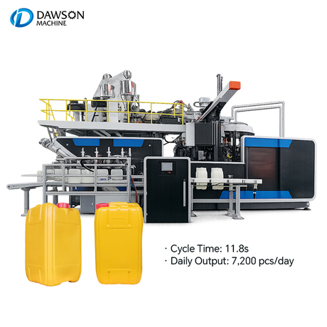 HDPE Jerry Can Bottle Making Machines Rotary Blow Moulding Machines for Rotary Servo Control