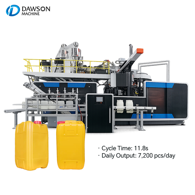 HDPE Jerry Can Bottle Making Machines Rotary Blow Moulding Machines for Rotary Servo Control