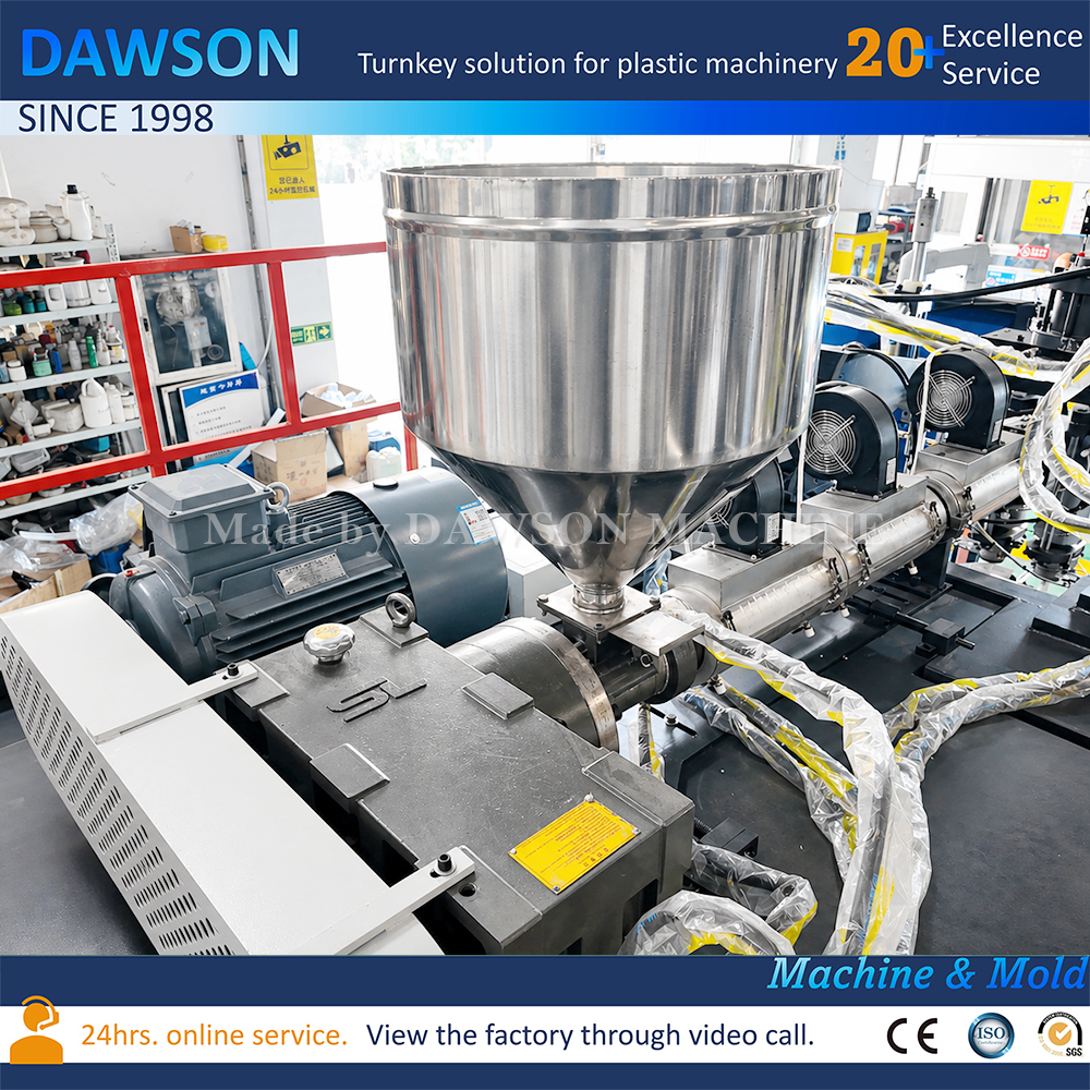 High Output Double Station Blow Molding Machine for Talcum Powder & Daily Chemical Containers
