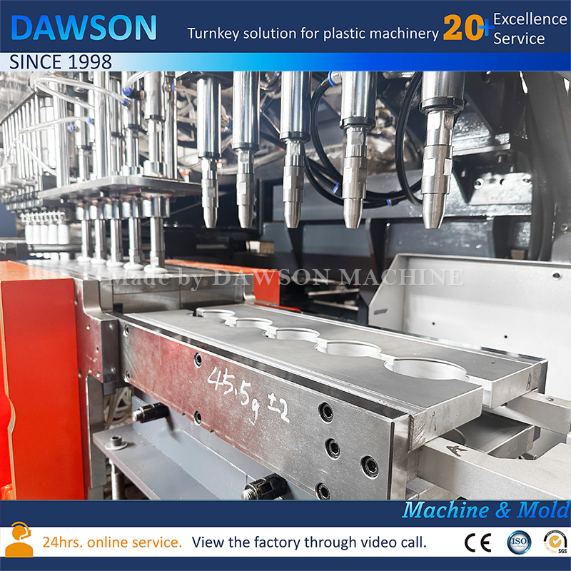 High Efficiency Single-Station 5 Head Blow Molding Machine for HDPE Wide Mouth Containers