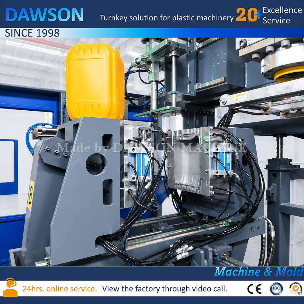High Output Double Station Extrusion Blow Molding Machine Single Die Head for Industrial HDPE Jerry Can Manufacturing