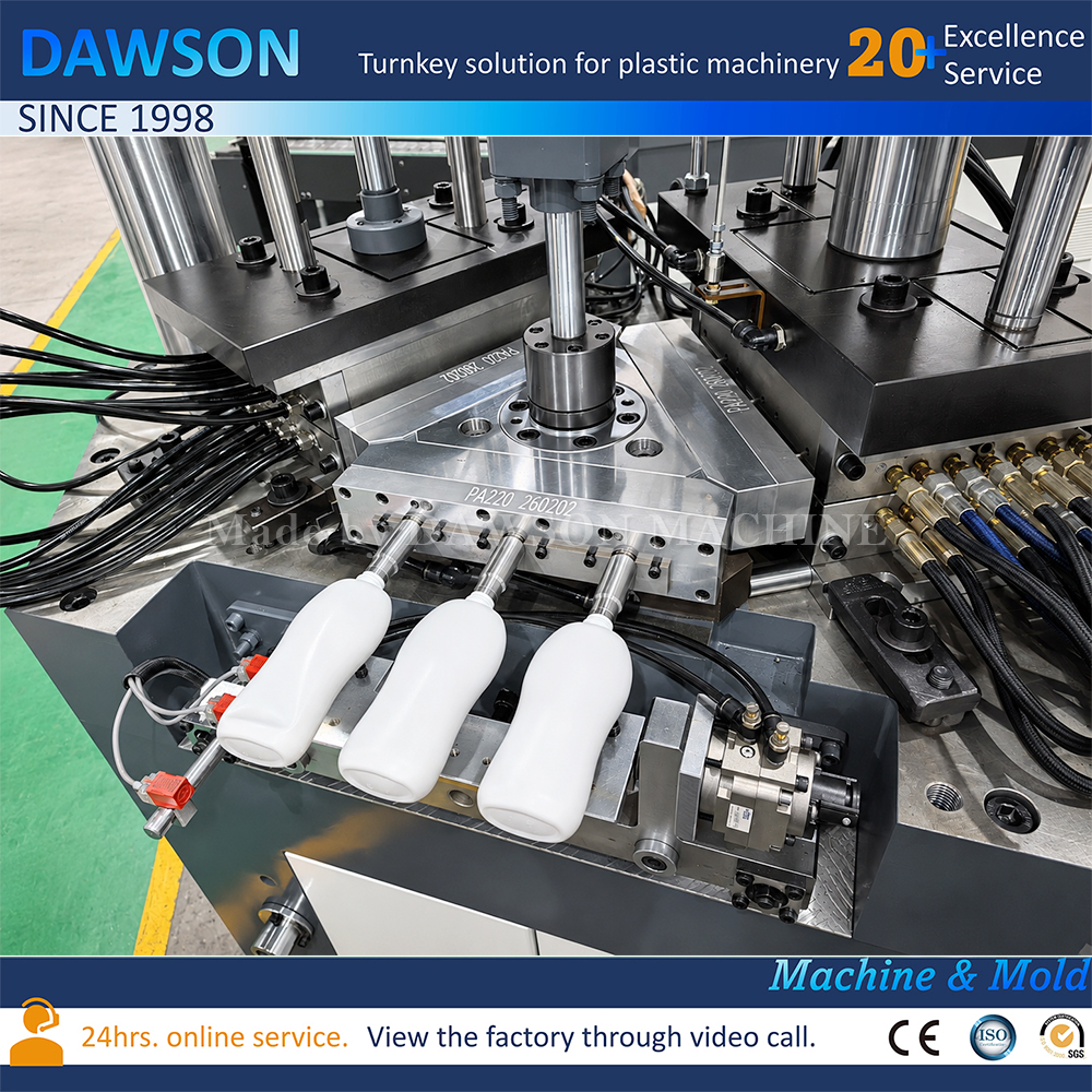 Plastic Liquid Shampoo Bottle Injection Blow Moulding Machines Plastic Bottle Production Machine for Shampoo Detergent Bottle Factory