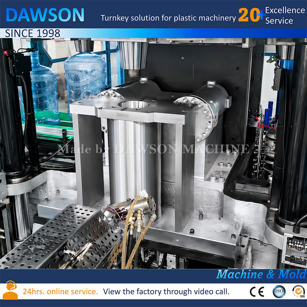 Full Automatic 5 Gallon PC Bottle Machine Injection Stretch Blow Molding Machine for Refillable 5 Gallon Bottle Plant