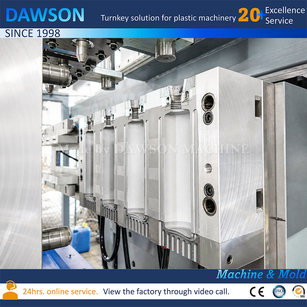 Multi Head 4 Cavity Blow Molding Machine Double Station HDPE Bottle Making Machines for Cosmetic Chemical Detergent Packaging Industry