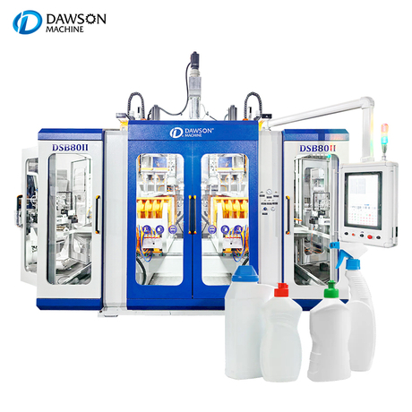 DSB80II 1000ml HDPE Detergent Packaging Bottle Making Machines Double Station Blowing Molding Machines