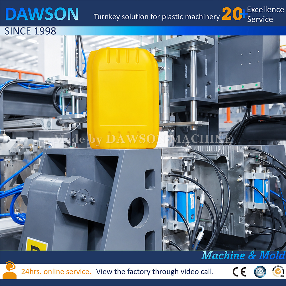 Industrial Single Die Head Extrusion Blow Molding Machine Lubricant Oil Jerry Can Machine Blow Molding Machines for Plastic Storage Drum Manufacturing