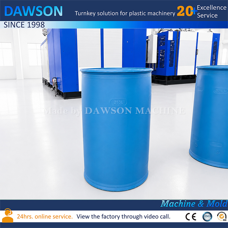S136H Steel Blow Molding Mould High Durability Custom Plastic Mold for 200L Drum Production