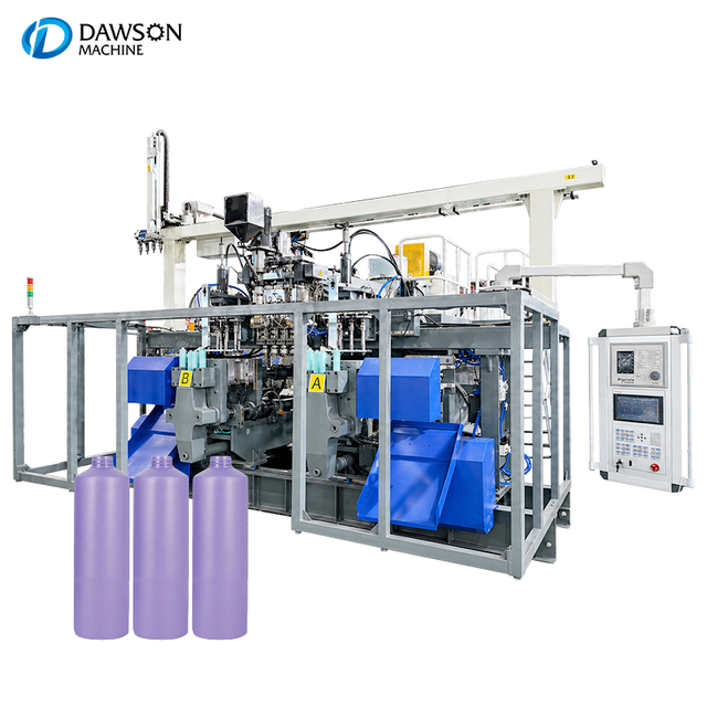 Multi Head 4 Cavity Blow Molding Machine Double Station HDPE Bottle Making Machines for Cosmetic Chemical Detergent Packaging Industry