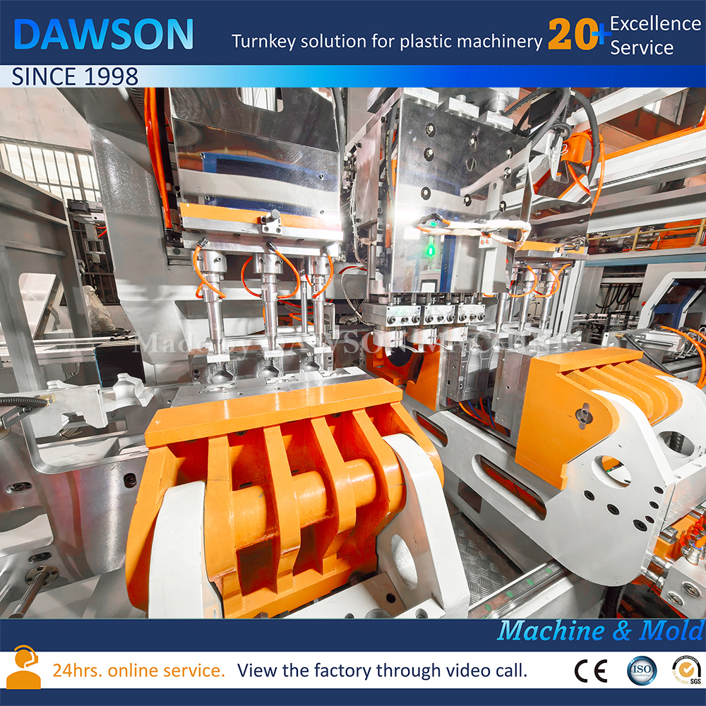 Automatic Double Station Extrusion Blow Molding Machine for 1L Laundry Detergent and Cleaning Bottles