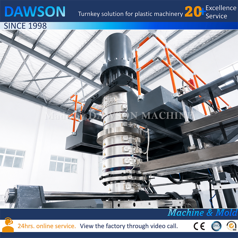 High Quality 200L Double Ring Drum Blow Molding Machine 380kg/h Plastic Drum Making Machine for Paint Industry