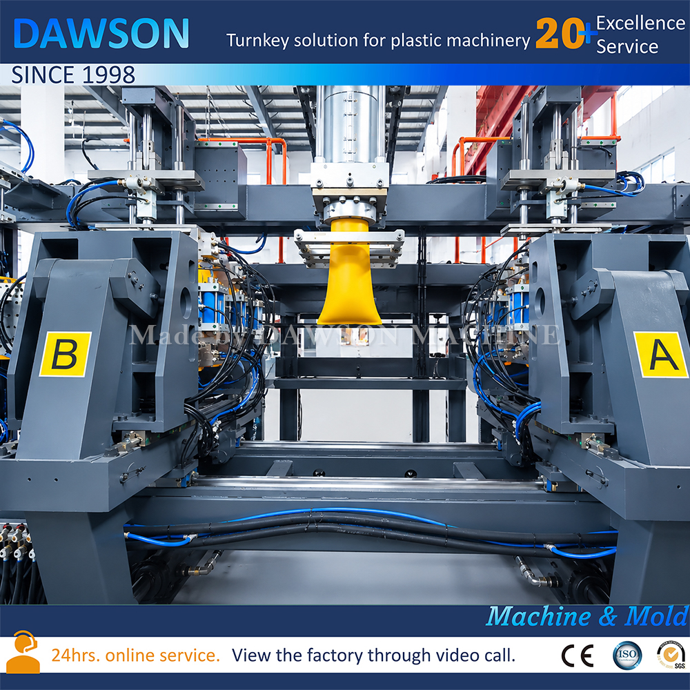 High Output HDPE Jerry Can Blow Molding Machine Precision Wall Thickness System for Industrial Packaging Applications