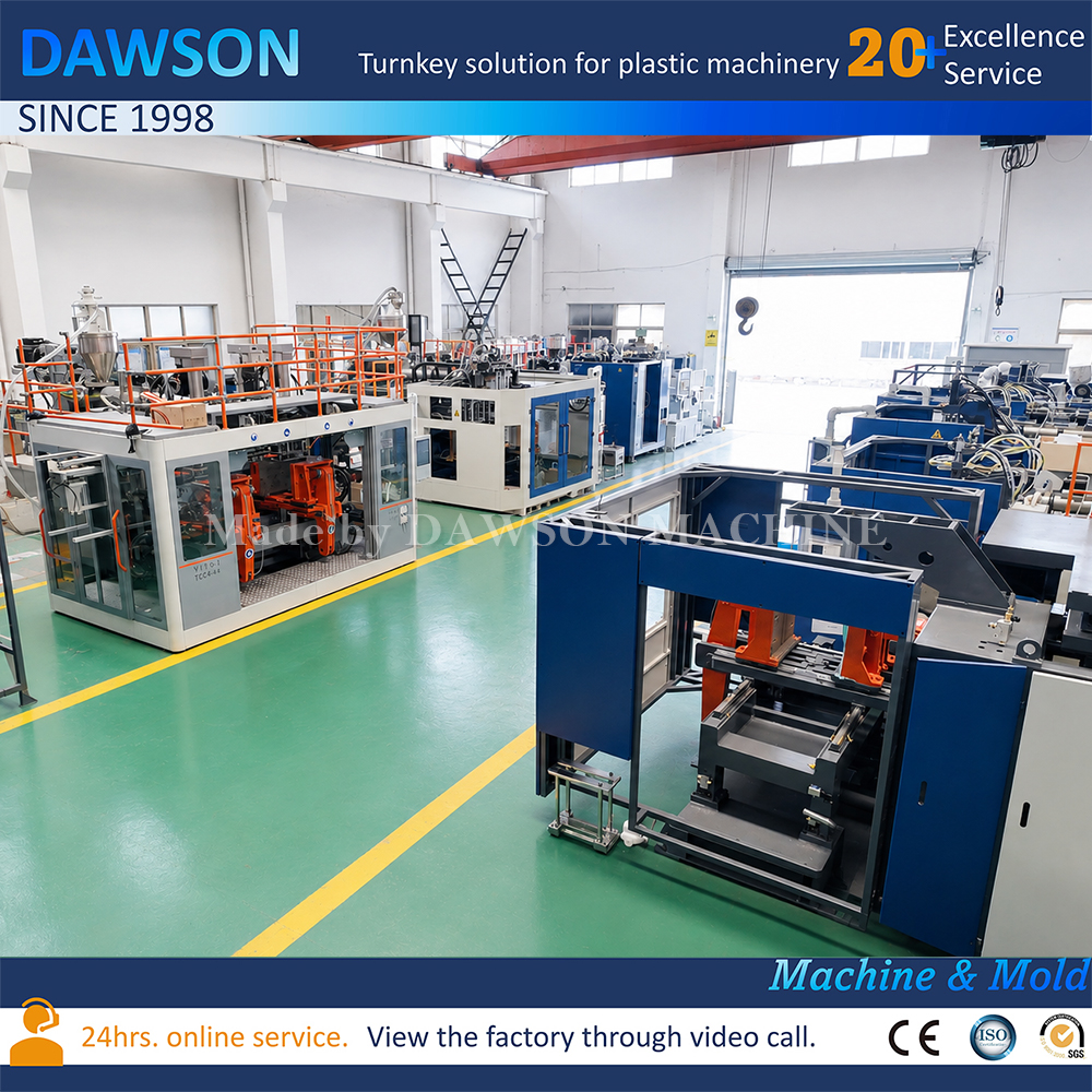 Automatic 5L HDPE Jerry Can Blow Molding Machine Double Station Double Head Extrusion Blow Molding Equipment for Lubricant Oil Coolant and AdBlue Container Production