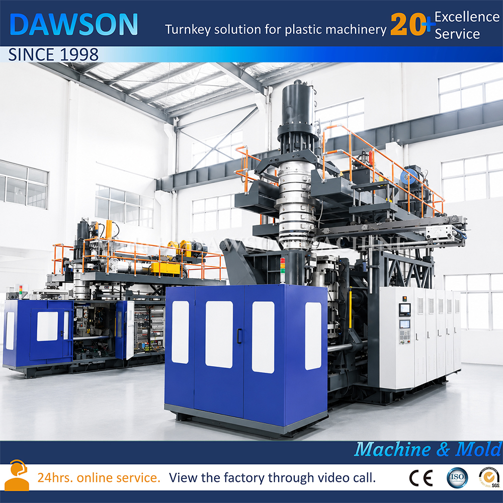 Automatic 200L Double Ring Drum Blow Molding Machine Plastic Barrel Making Machine for Industrial Packaging