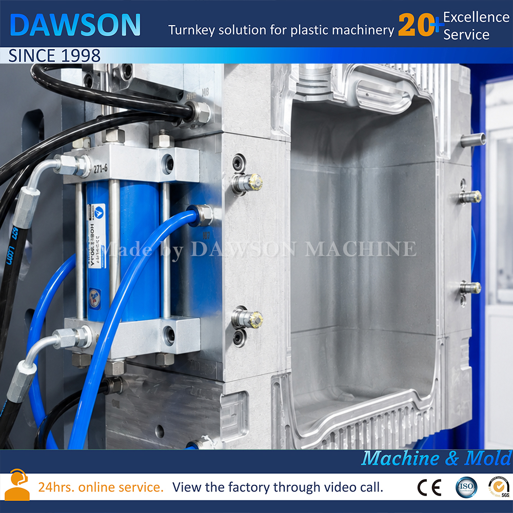 Automatic 30L Jerry Can Making Machine Double Station Extrusion Blow Moulding Machines for Lubricant Oil Container Production