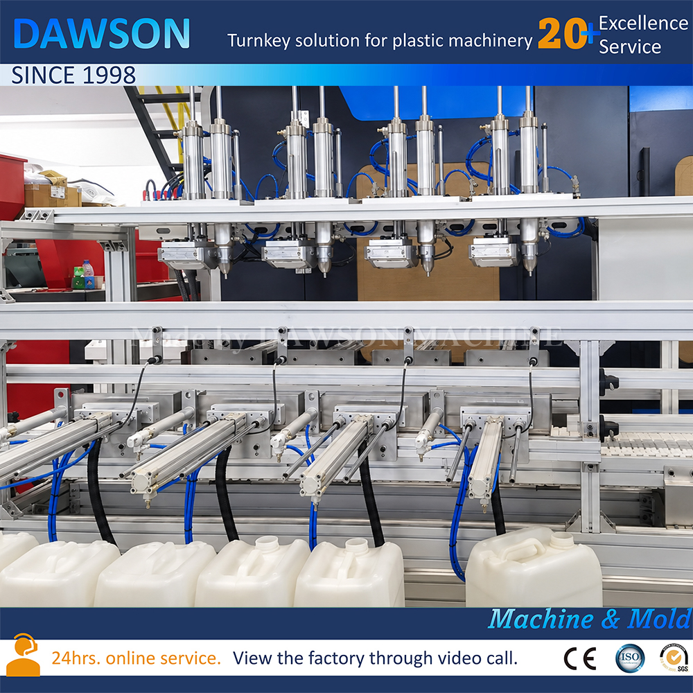 High Speed 6 Station 1L-25L HDPE Jerry Blow Molding Machine Rotary Blow Molding Machine