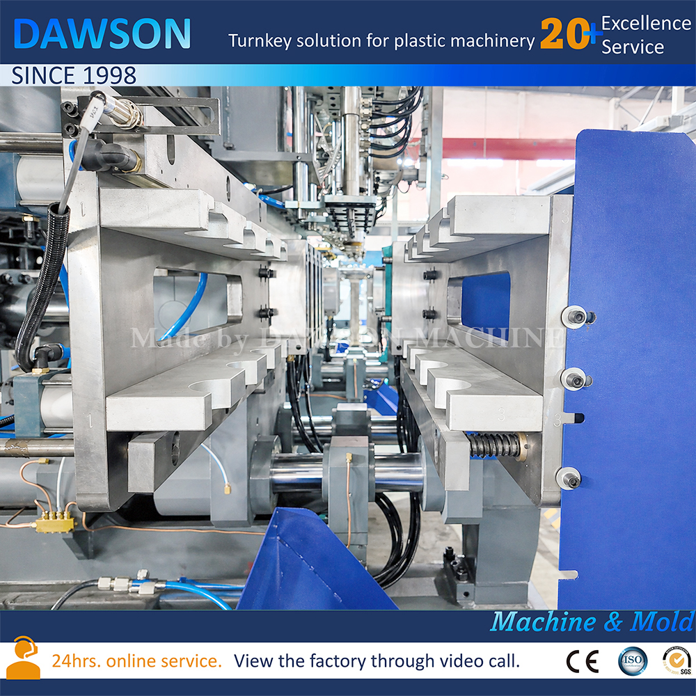 0-1L HDPE Bottle Making Machine Automatic 4 Head Blow Molding Machine for Chemical Container Daily Use Packaging Production Line