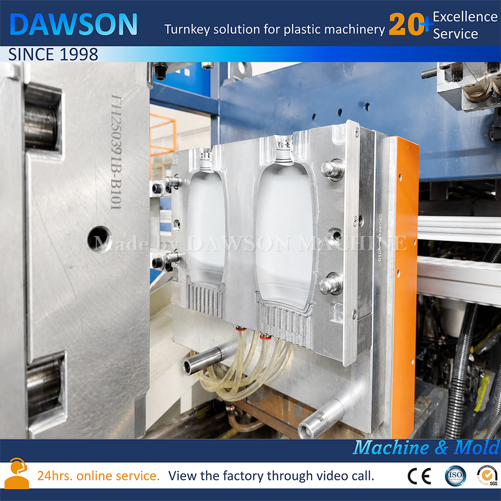 Double Station Double Die Head Blow Molding Machine Extrusion Blow Molding Machines for 540ml Baby Powder Bottles