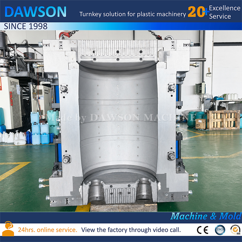 S136H Steel Blow Molding Mould High Durability Custom Plastic Mold for 200L Drum Production