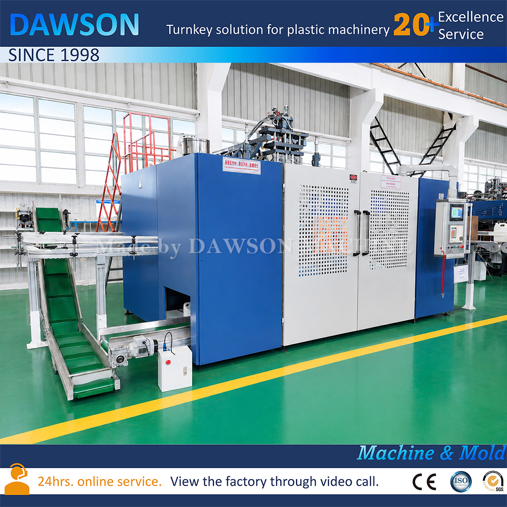 Double Head Blow Molding Machine Automatic HDPE Plastic Container Making Machine for 5L Jerry Can Lubricant Oil and Chemical Bottle Production