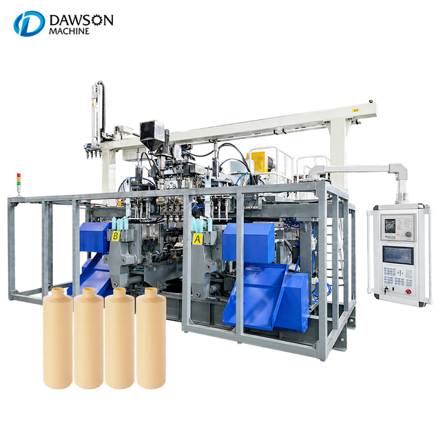 0-1L HDPE Bottle Making Machine Automatic 4 Head Blow Molding Machine for Chemical Container Daily Use Packaging Production Line