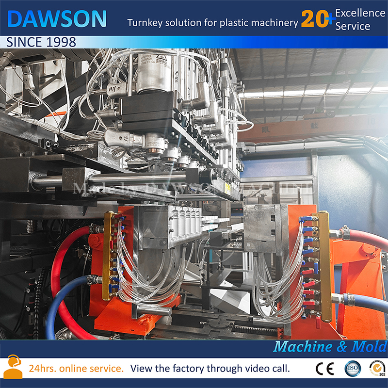 Industrial HDPE Wide Mouth Straight-Sided Canister Blow Molding Machine 5-Head Design