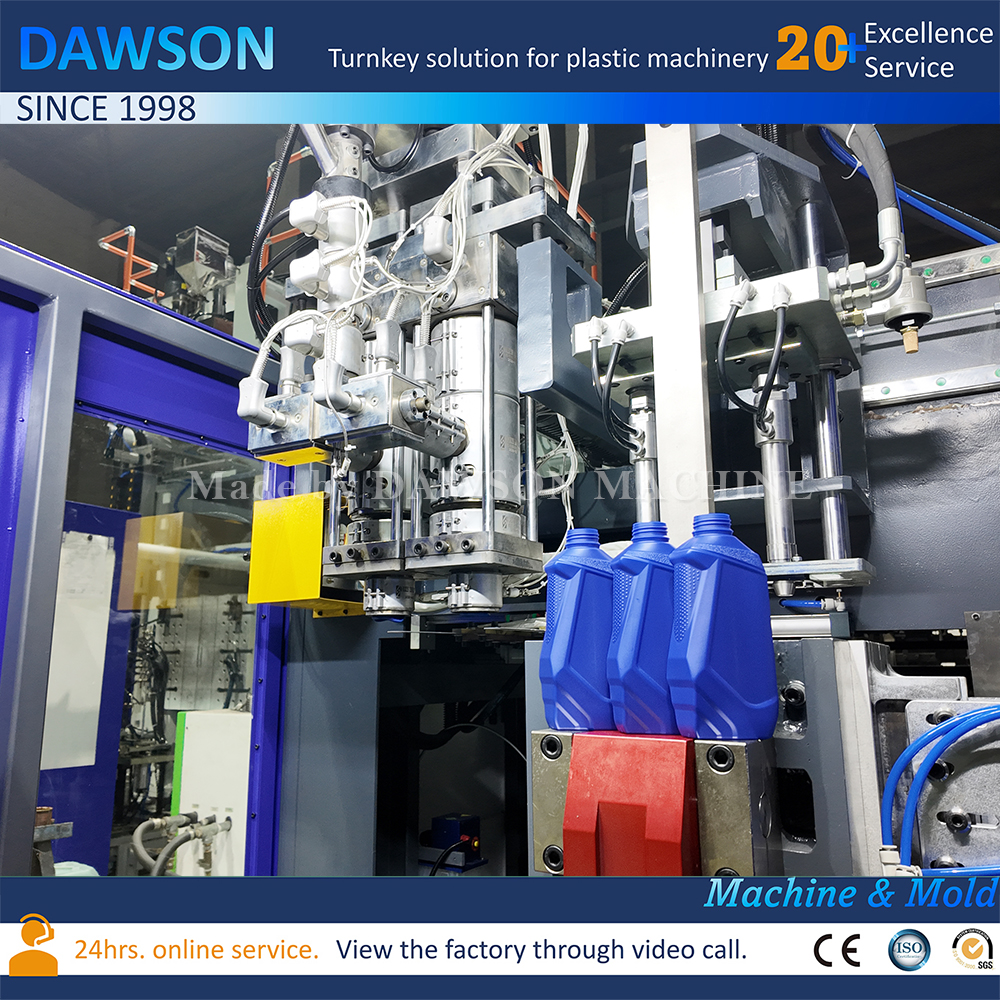 HDPE Chemical Oil Drum Extrusion Blow Molding Machine 5L 10L 20L Lubricant Barrel Blow Molding Making Machine