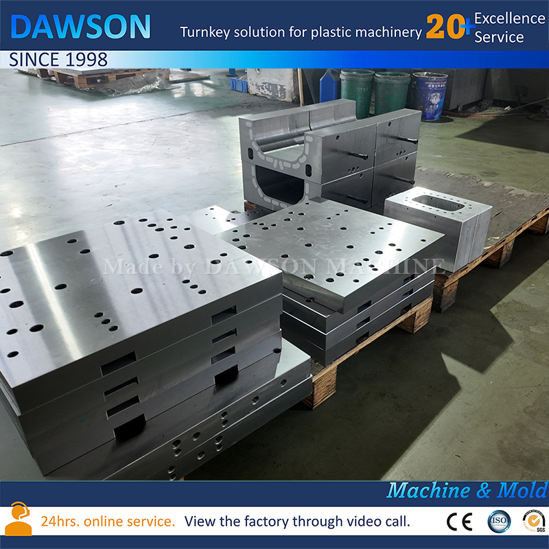 7075 Aluminum Blow Molding Mold 20L-60L HDPE Extrusion Blow Mould for Lubricant Containers
