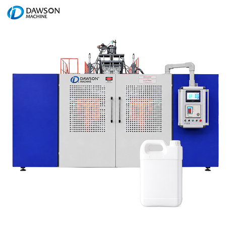HDPE Jerry Can Blow Molding Production Line Double Station Double Head Machine for Plastic Container Manufacturing and Liquid Packaging Factory